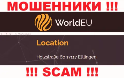 Избегайте взаимодействия с организацией WorldEU !!! Приведенный ими адрес регистрации - это фейк