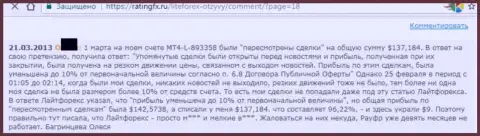 У валютного трейдера в ЛайтФорекс слили больше ста долларов - МОШЕННИКИ