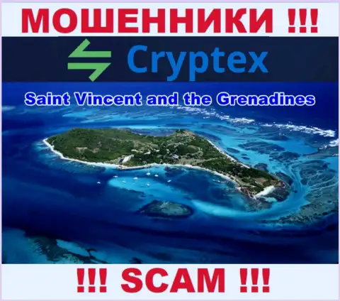 Из конторы Криптекс Нет вложения возвратить нереально, они имеют оффшорную регистрацию - Saint Vincent and Grenadines