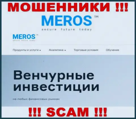 Investing - это сфера деятельности, в которой прокручивают свои делишки MerosTM Com