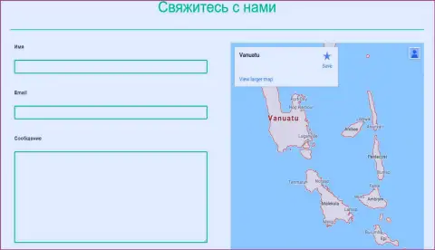 Контактная информация Форекс конторы Планет Трейдерс, а вернее отсутствие ее