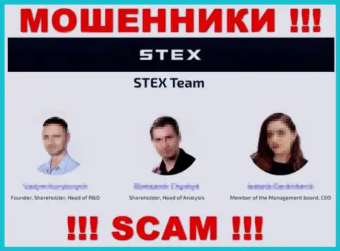 Кто точно руководит Stex неизвестно, на веб-сервисе мошенников указаны неправдивые сведения