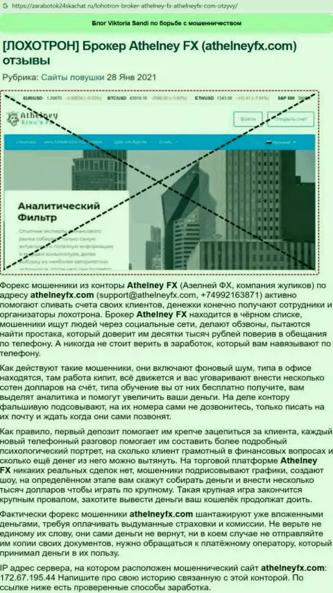 Обзор организации Аселни ФХ, зарекомендовавшей себя, как махинатора