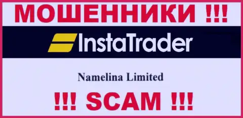 Юридическое лицо организации InstaTrader Net - это Namelina Limited, информация позаимствована с официального веб-ресурса
