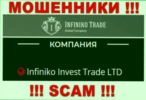 Infiniko Invest Trade LTD это юридическое лицо шулеров ИнфиникоТрейд Ком