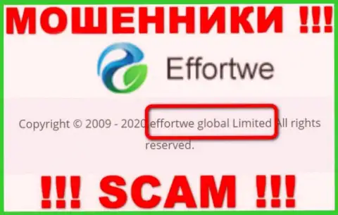 На портале Effortwe 365 написано, что Effortwe Global Limited - это их юридическое лицо, однако это не значит, что они надежные