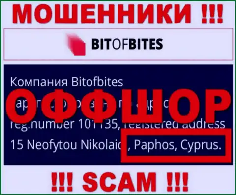 Bit Of Bites - это интернет-мошенники, их адрес регистрации на территории Cyprus
