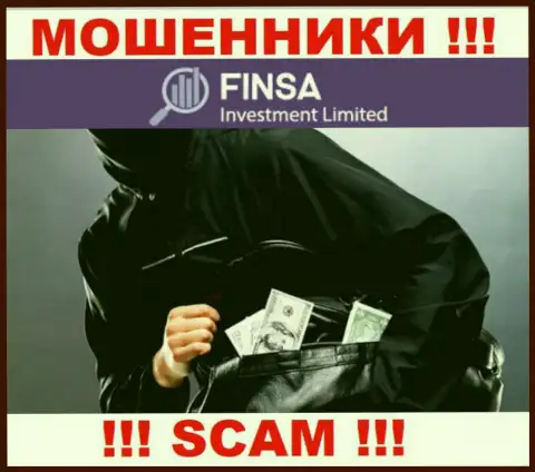 Не ведитесь на обещания подзаработать с мошенниками Finsa Investment Limited - это ловушка для лохов