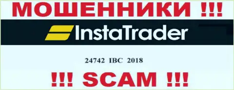 Не работайте совместно с конторой Insta Trader, номер регистрации (24742 IBC 2018) не причина отправлять финансовые средства