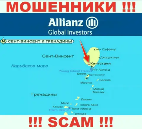 AllianzGI Ru Com беспрепятственно обдирают, поскольку пустили корни на территории - Кингстаун, Сент-Винсент и Гренадины