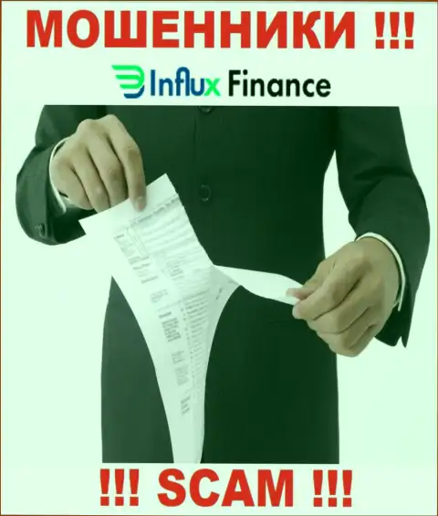 InFluxFinance не имеет лицензии на осуществление деятельности - это ШУЛЕРА