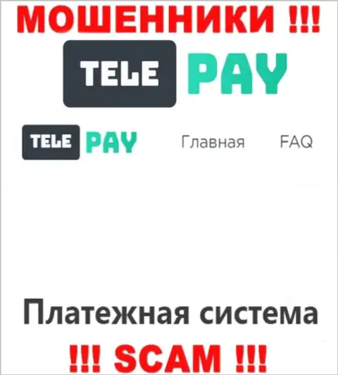 Основная работа TelePay - это Платежная система, будьте очень осторожны, действуют противоправно